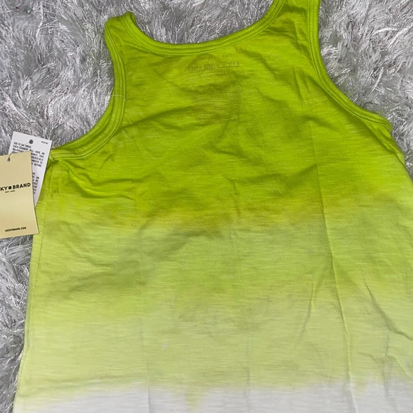 Lucky Brand Sunny Lime Gloria Tank- 6 - Picture 8 of 8